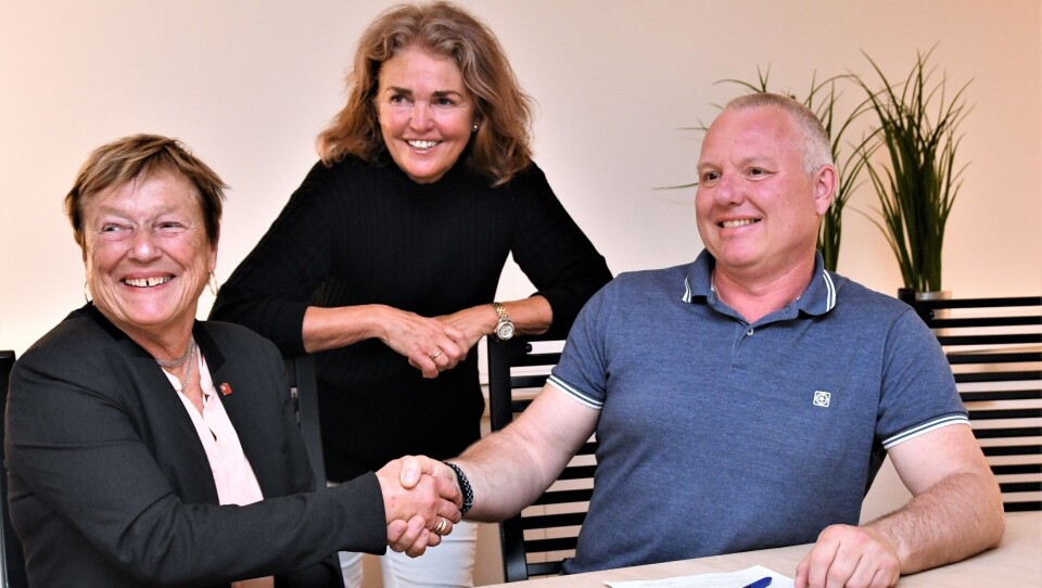 F.v. Torild Ofstad, leder av LOP, Turid Langli, leder av NRFs Pensjonistforum og Thor Eivind Halvorsen, sekretariatsleder i NRF.