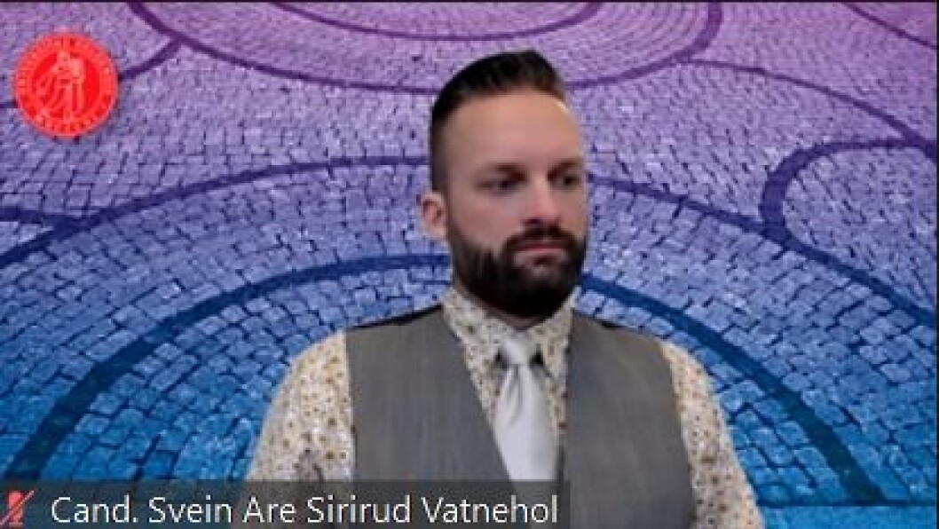 Foto fra disputas presentasjonen: Svein Are Sirirud Vatnehol Foto fra disputas presentasjonen: Svein Are Sirirud Vatnehol