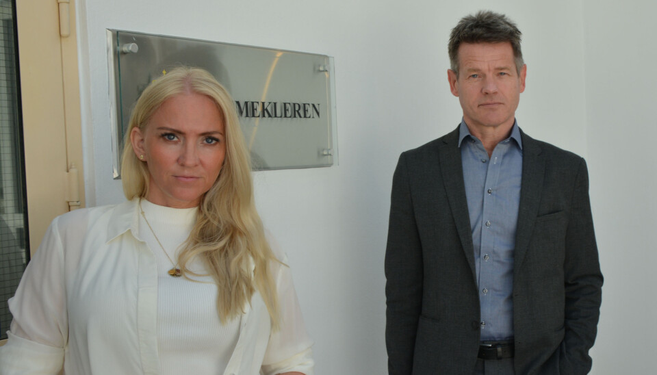 Leder i Norsk Sykepleierforbund Lill Sverresdatter Larsen og Leder i Norsk Radiografforbund, Bent Ronny Mikalsen.