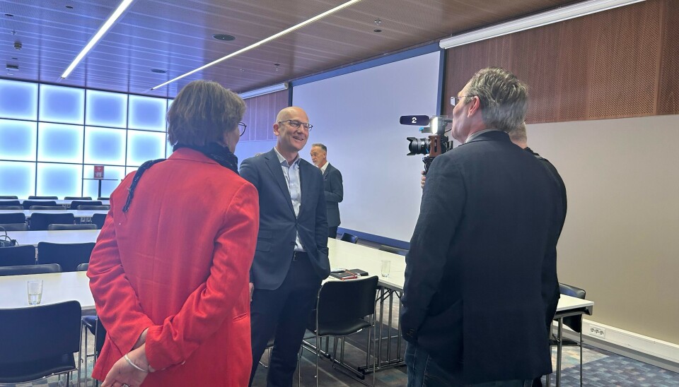 Leder for Unio kommune Steffen Handal. TV2's Stål Talsnes. Leder for Unio kommune Steffen Handal. TV2's Stål Talsnes.