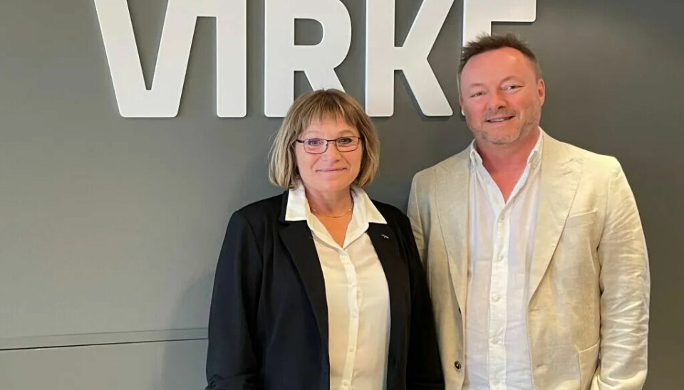 Ann Torunn Tallaksen, forhandlingsleder i Virke og Eirik Rikardsen, forhandlingsleder i Unio Virke.