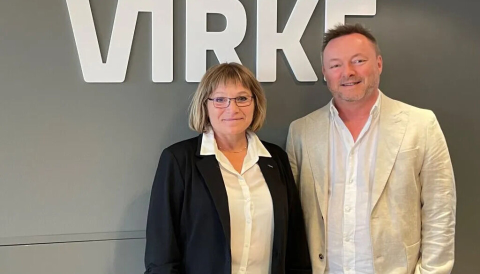 Ann Torunn Tallaksen, forhandlingsleder i Virke og Eirik Rikardsen, forhandlingsleder i Unio Virke. Ann Torunn Tallaksen, forhandlingsleder i Virke og Eirik Rikardsen, forhandlingsleder i Unio Virke.