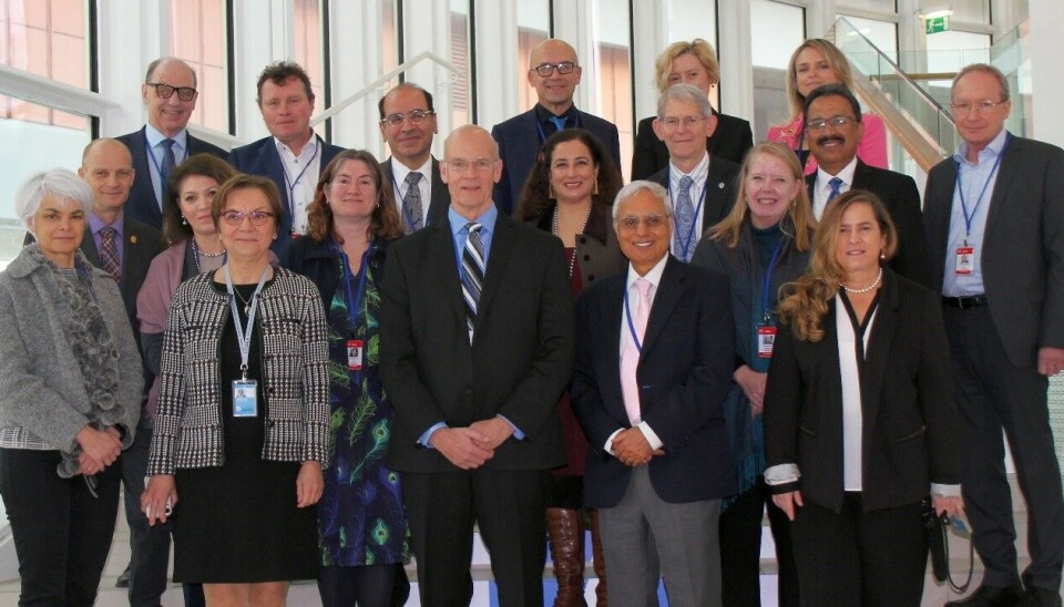 Her er alle inviterte deltakere og IAEA representanter.