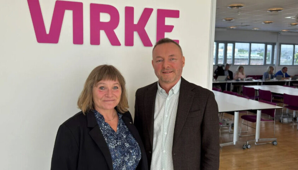 Forhandlingsleder Eirik Rikardsen i Unio Virke og Ann Torunn Tallaksen, forhandlingssjef i Virke. Forhandlingsleder Eirik Rikardsen i Unio Virke og Ann Torunn Tallaksen, forhandlingssjef i Virke.