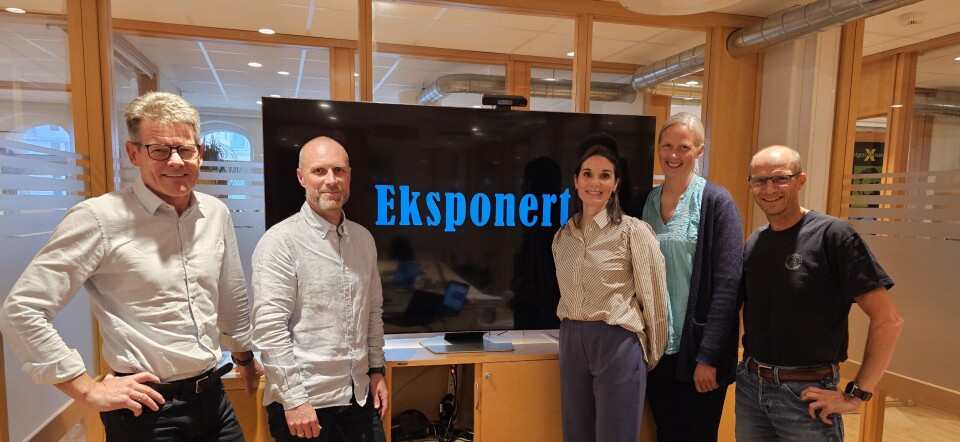 Fra venstre: Forbundsleder Bent Ronny Mikalsen, Øystein Kallevåg, Katy Grøtte Stene og Wenche Elvsveen Meisingset og Fagsjef i NRF Håkon Hjemly. Albertina Rusandu deltok på Teams.