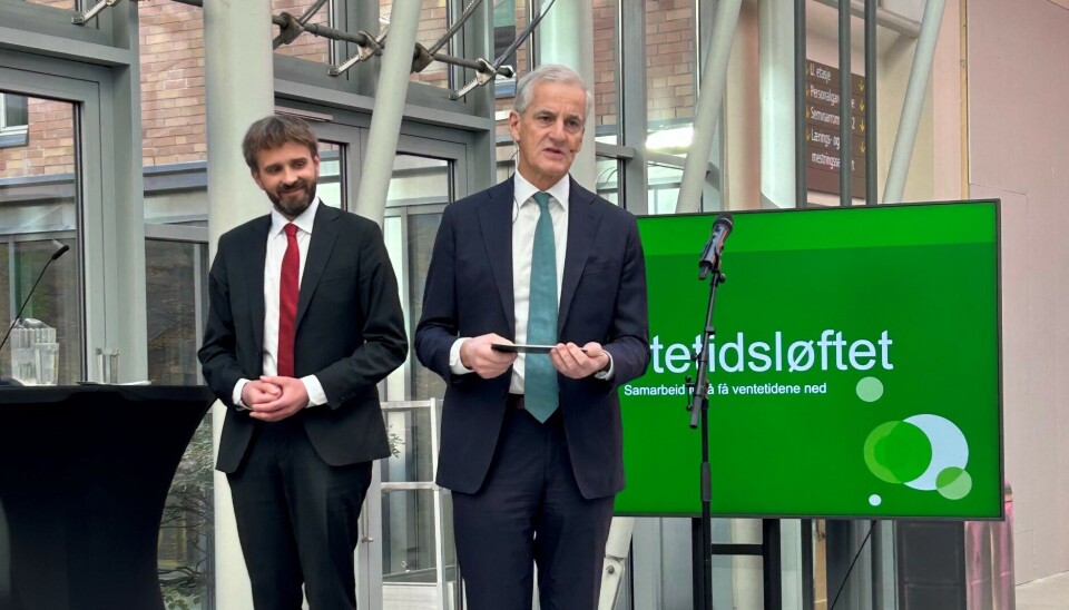 Helse- og omsorgsminister Jan Christian Vestre og statsminister Jonas Gahr Støre.