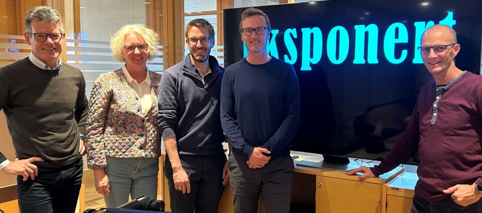 Fv. Forbundsleder Bent Ronny Mikalsen, Anita Reitan, Eivind Richter Andersen, Øyvind Bjørklund Pettersen og fagsjef Håkon Hjemly.