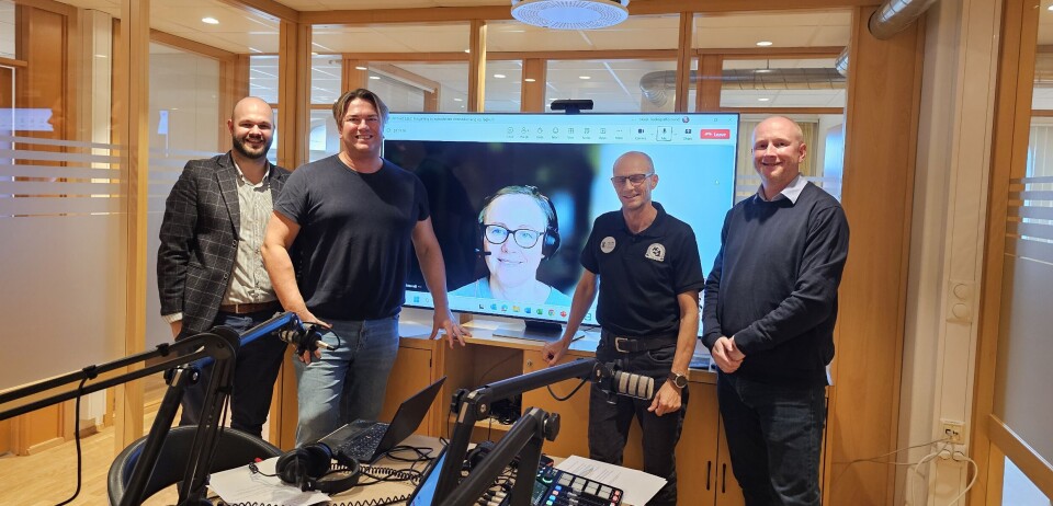 Fv. forhandlingssjef Carl Christian Grue Solberg, fagutviklingsleder Hans Flaata, IKT-radiograf i Helse Nord IKT Ingunn Skjervold, fagsjef Håkon Hjemly og produktspesialist MR i Siemens Rolf Svendsmark.