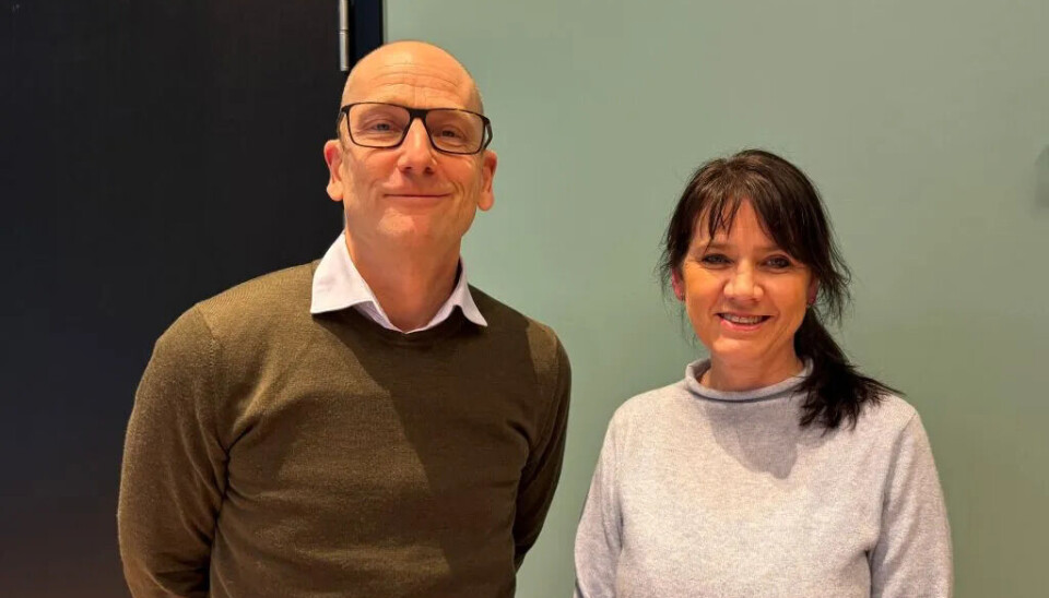 Unio-leder Steffen Handal og administrerende direktør Anne-Kari Bratten i Spekter.
