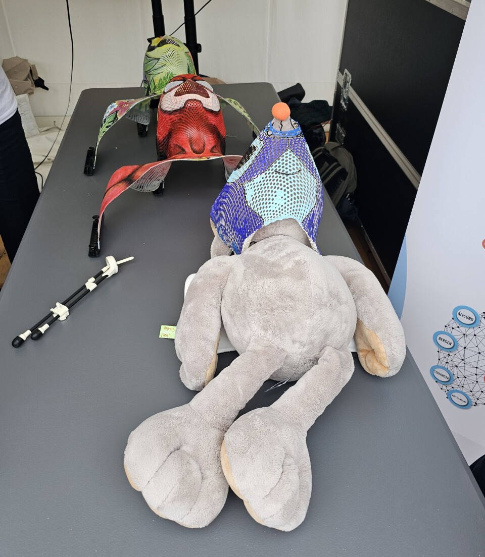 'Superheltmasker' som brukes ved stråle- og protonterapi på barn.